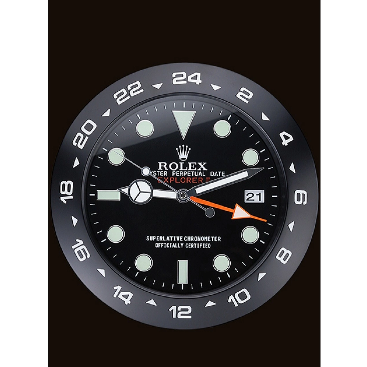 Good copy rolex watches Black II Clock Rolex 622477 Wall Explorer 0819